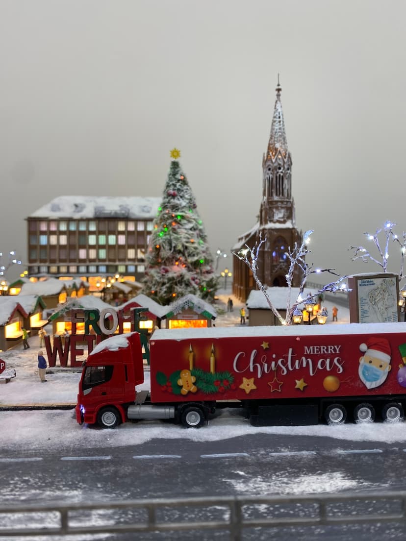 Europe Christmas Market Diorama